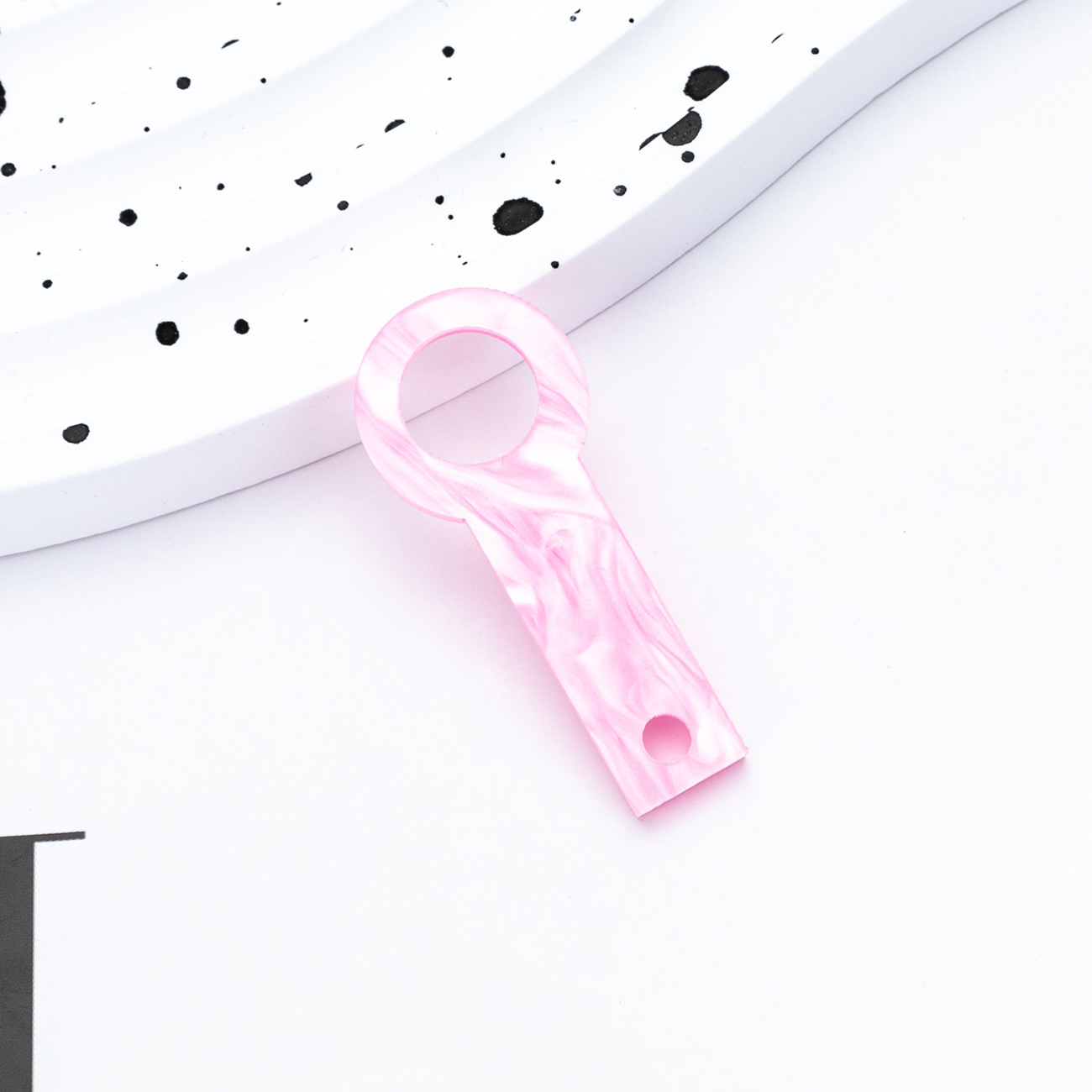 Nuevo DIY cuentas acrílico colgante de paja adecuado para 8mm - 10mm Ice Ba Cup accesorios de paja al por mayor