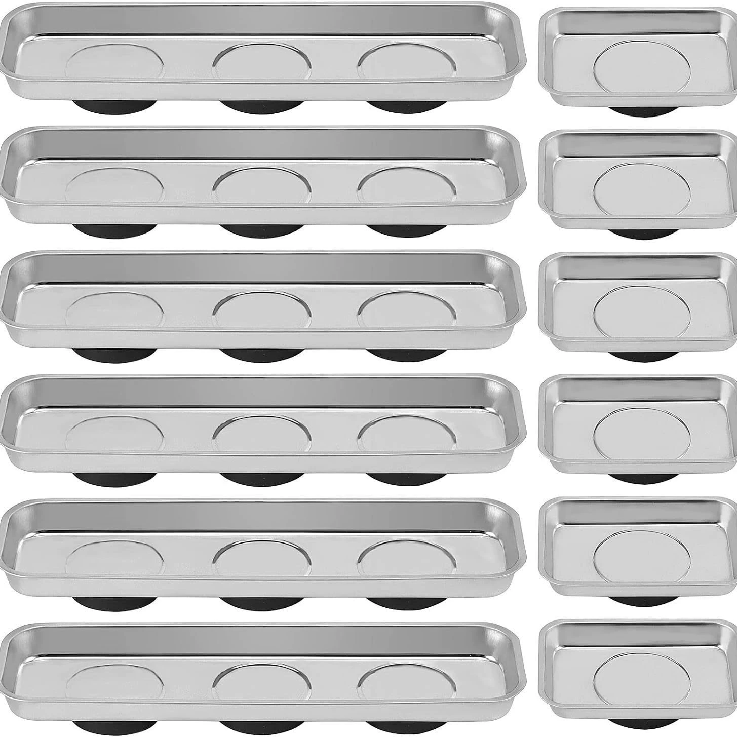 Магнитная прямоугольная присоска из нержавеющей стали магнитный инструмент части поддон винт гайка для хранения магнитного поддона чаша