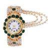 Quartz fashionable watch, metal gold bracelet, Korean style, wholesale