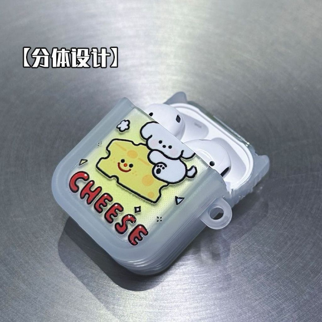 Cheese Puppy es adecuado para Airpodspro2 / 3 / 4 generación Apple Bluetooth auriculares estuche Huaqiang Bei5 generación estuche