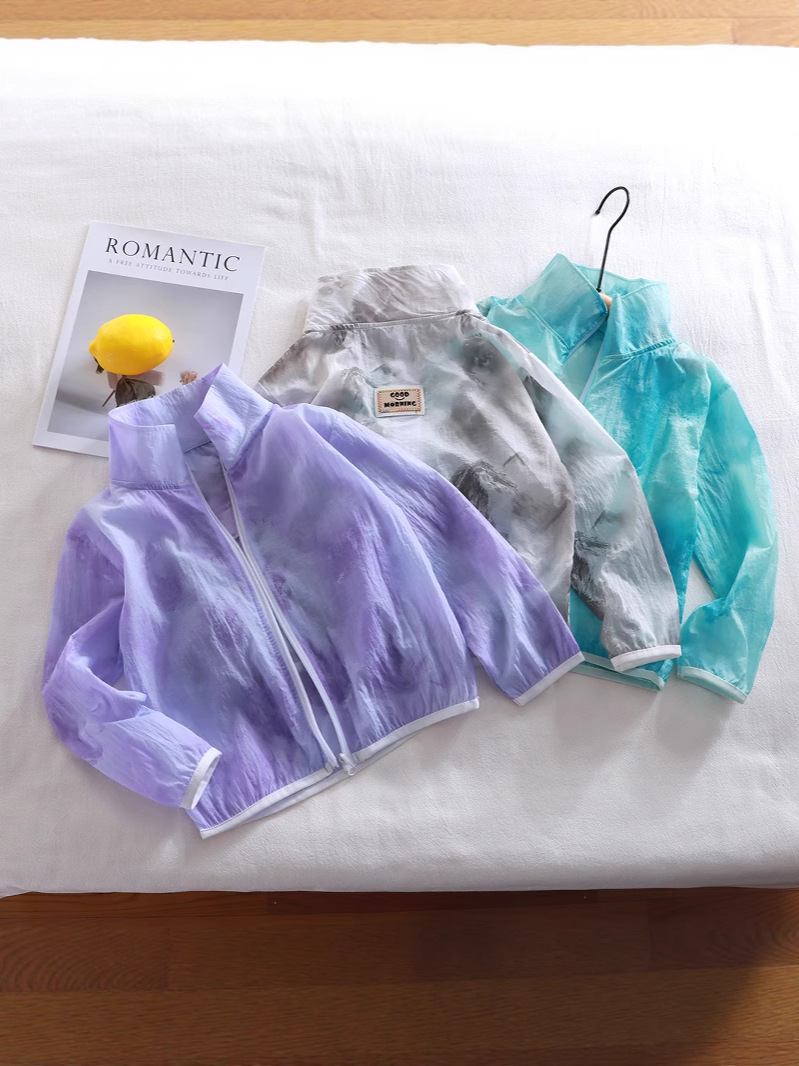 [Liquidación] ropa de protección solar para niños verano nuevo bebé ropa de protección solar al aire libre transpirable abrigo ligero ropa para niños piel
