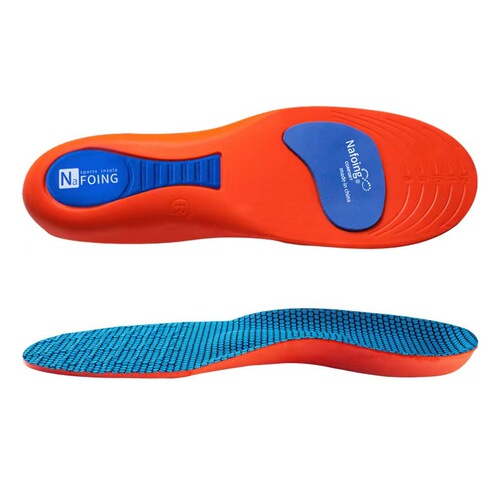 Sports insoles for men and women, military training, step-on feel, shock absorption, arch support, sweat absorption, breathable, anti-odor, soft bottom insoles, popcorn