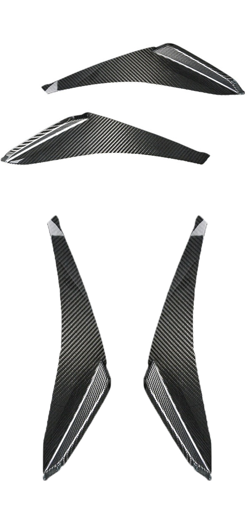 Suitable for Windproof Toyota Gr86Brz Car Exterior Parts, Dry Carbon Fiber Wind Knife Spoiler Modification, No Drilling Required