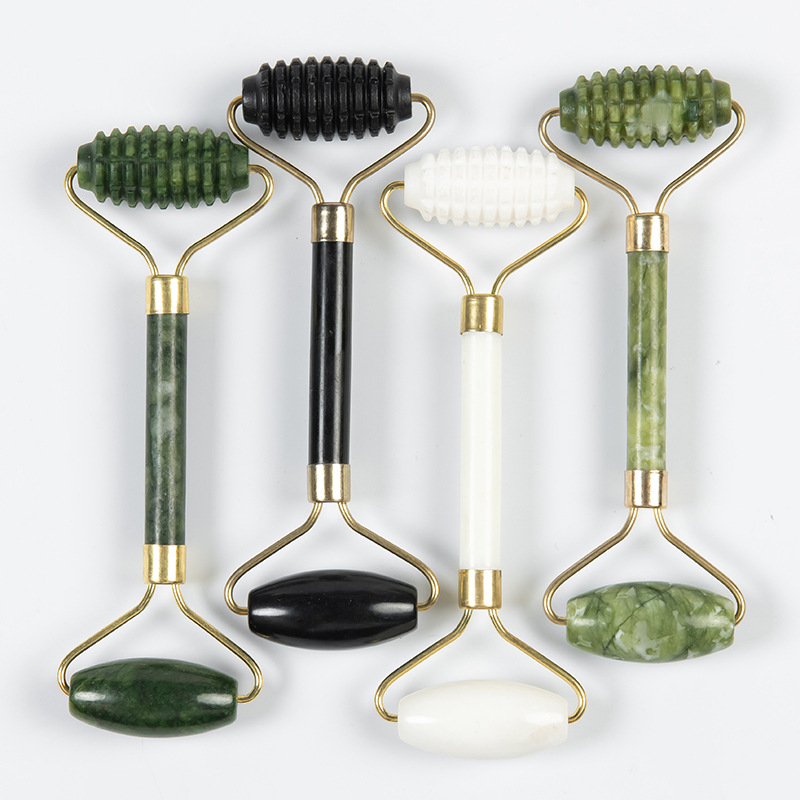 Xiuyan jade manufacturer's facial massage roller beauty stick, jade pusher for face and eyes, jade roller massager wholesale.