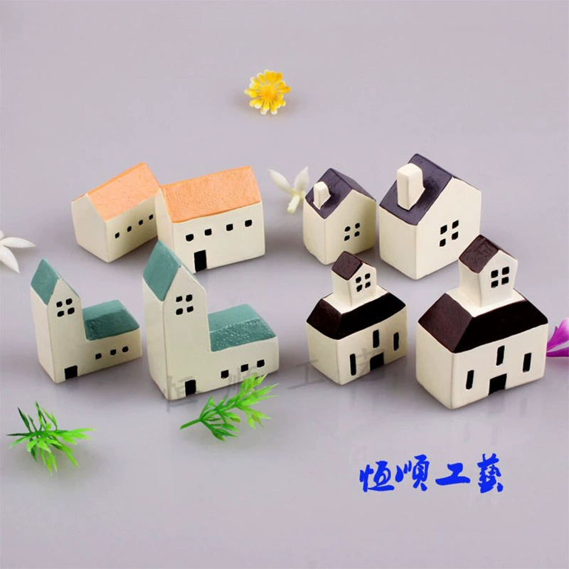 Zakka серия микроландшафт маленький дом Смола Украшение дома экологическая бутылка Ландшафтный реквизит аксессуары оптом