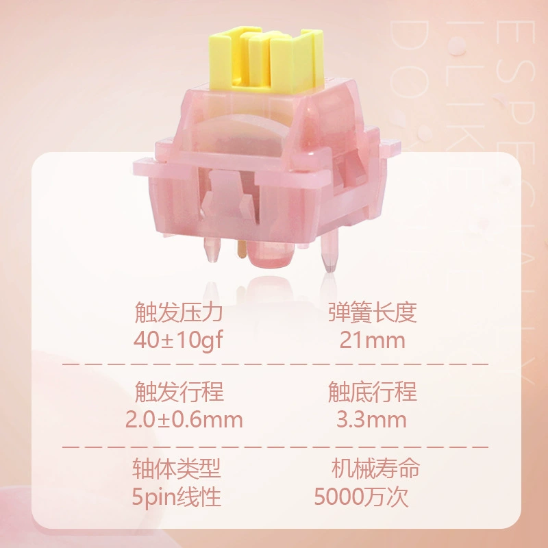 Gao V3 S Quiet Shaft Mechanical Keyboard with Silicone Pad & Self-Guided Light Column Upgrade -> Gao V3 S Тихая Валовая Механическая Клавиатура с Силиконовой Подушкой и Обновлением Самонаправляющего Светового Столба