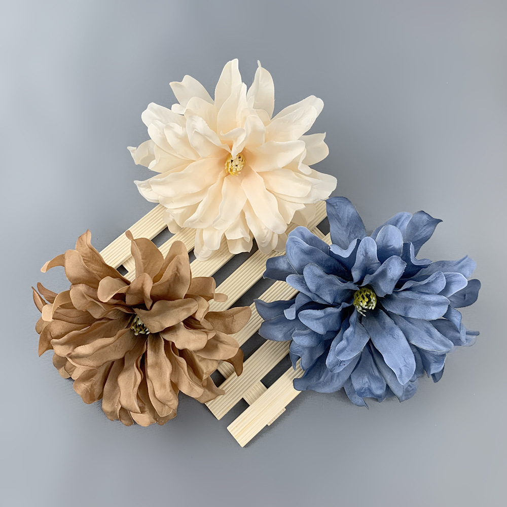 Simulación de flores de orquídea 14cm diámetro de orquídea violeta material de lámpara de flores DIY flor de pared flor de flores falsas flores