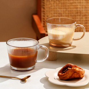 Benma High-value Glass Cup Coffee Cup Girls' Household Simple Style Milk Cup with Water Cup