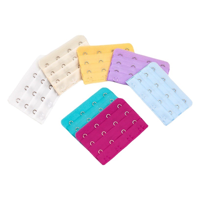 Three-breasted underwear extended buckle bra extended buckle breasted back buckle joint buckle buckle widened Three-buckle hook buckle back