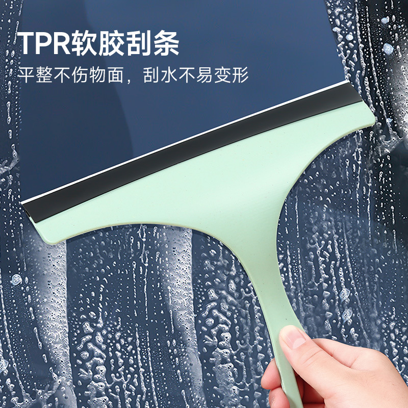 Artefacto de vidrio hogar ventana retráctil raspado limpieza herramienta de limpieza de vidrio Ventana de fregado de doble cara limpiando raspador de vidrio