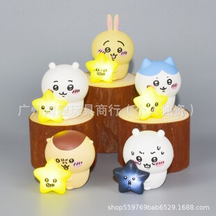 Jiyikawa Hug the Star Lamp Self-Mocking Bear Blind Box Doll 5 Usachi Figures Ornament Doll Box Egg