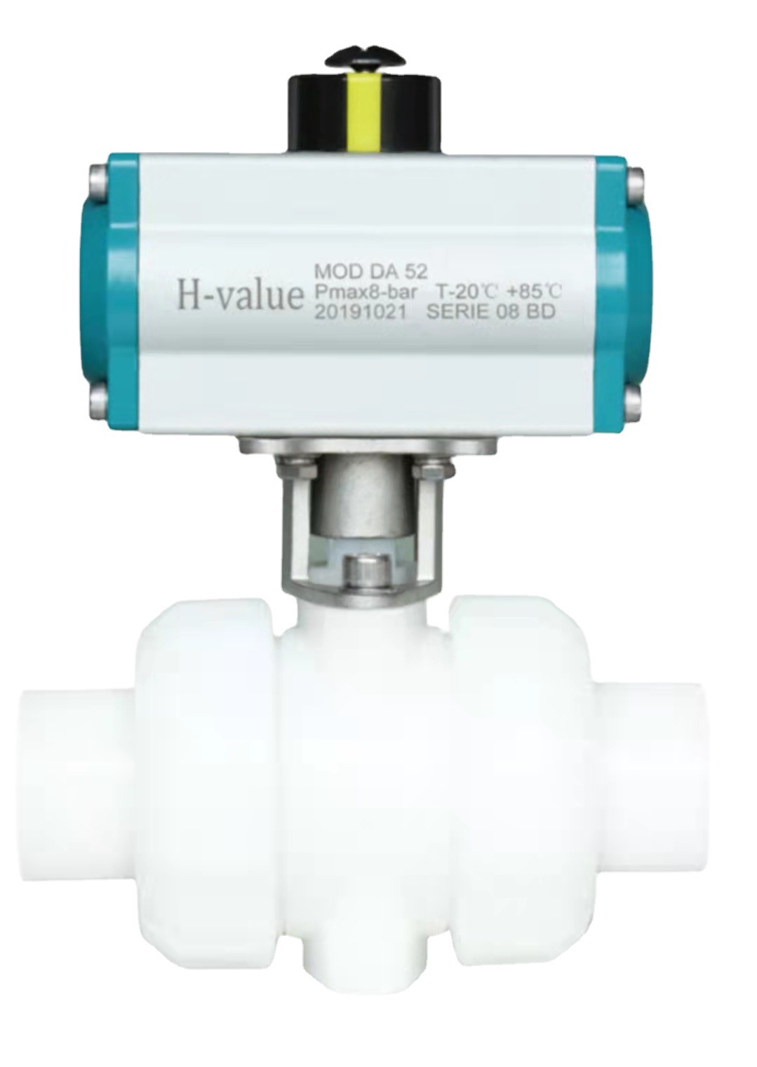 PVDF  PPH  对焊   承插气动球阀