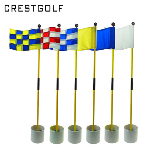 Golf green flag, checkered green flag, golf tournament flag, tour event accessories