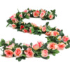 Simulation flower vine fake flower silk flower and vine strip simulation flower plant rattan vine decorate flower wedding water pipe air conditioner wraps around the rattan