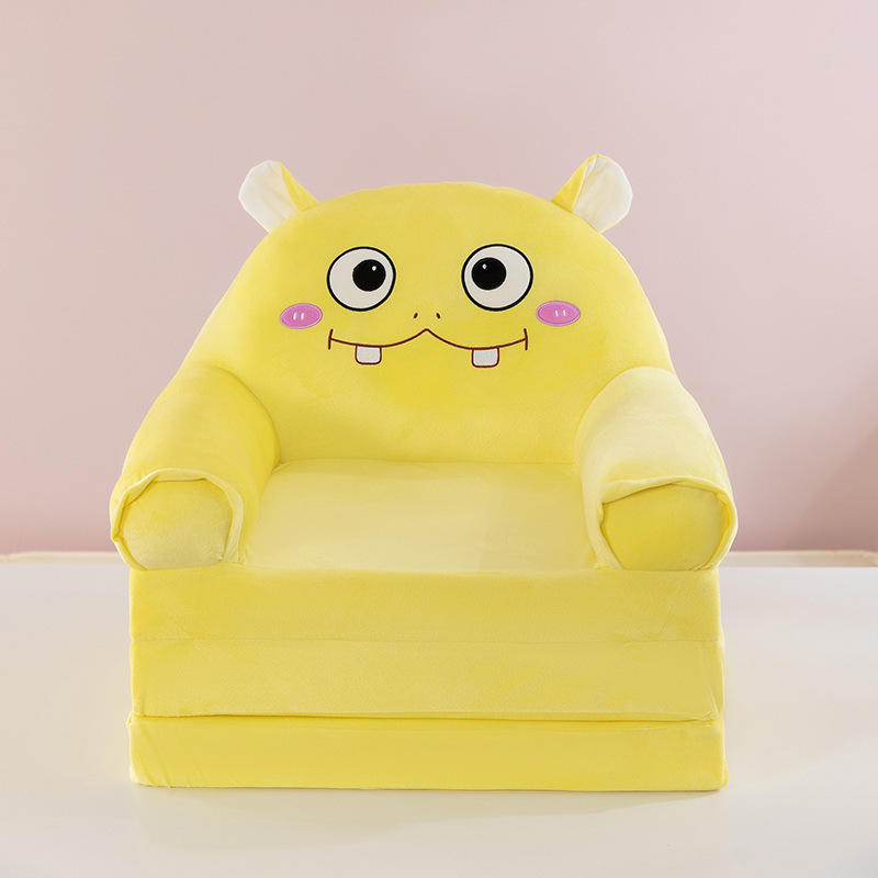 メーカーの新しい卸売 Chuangyi のさまざまな子供用三層折りたたみぬいぐるみ漫画ソファ幼稚園ベビーチェアギフト|undefined