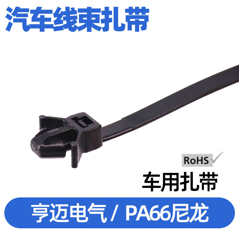 异形扎带 螺旋式扎带 纹扎带 船用尼龙扎带 汽车扎带固定座 PM40