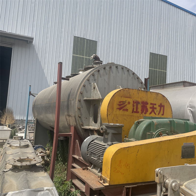 二手双轴桨叶干燥机  空心式干燥设备 工业污泥干燥机