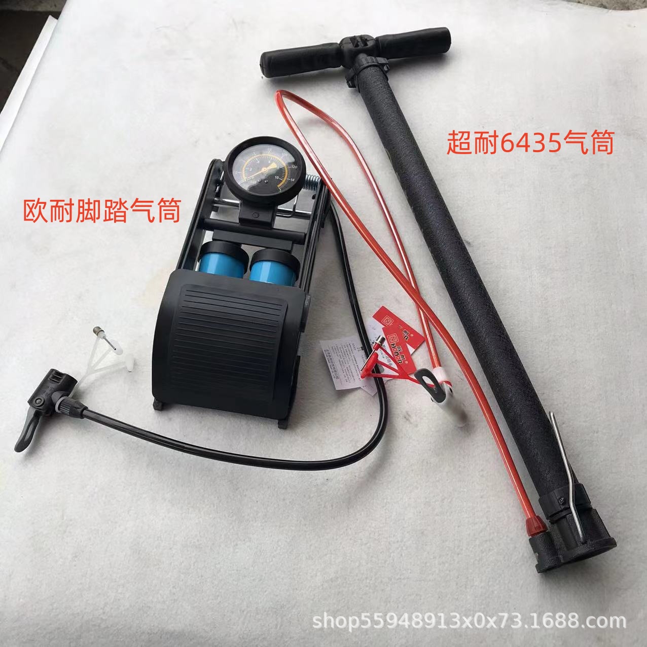 包邮打气筒 脚踏打气筒 高压便携式脚踏气筒 汽车脚踏便携充气泵
