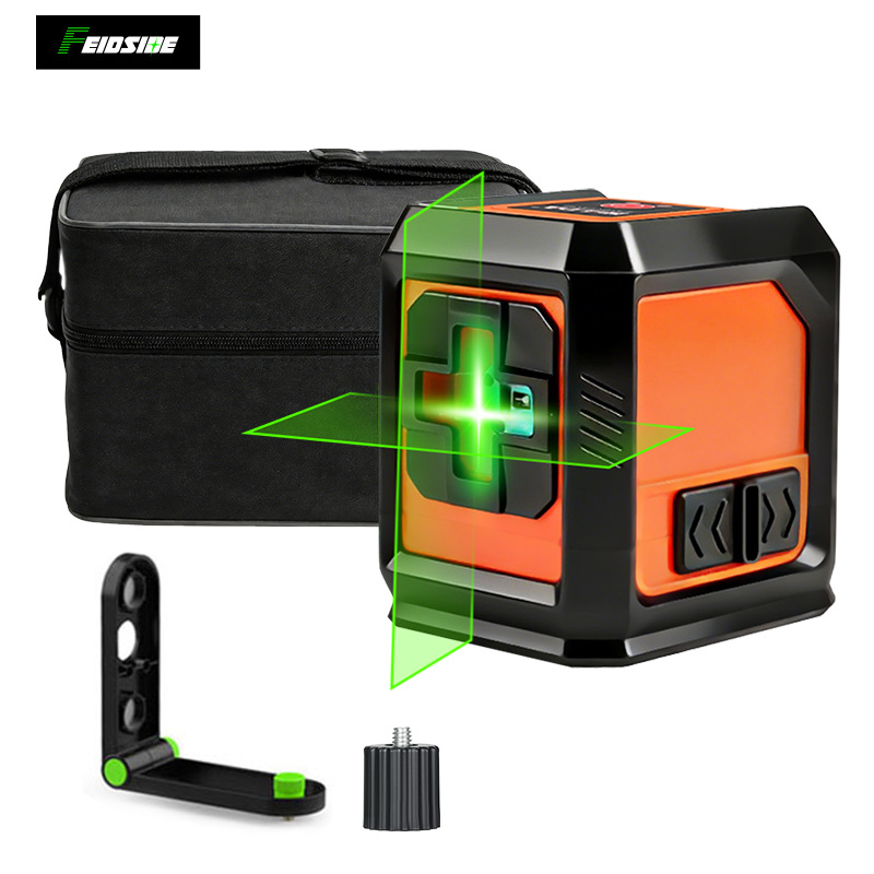 Transfronterizo de dos líneas nivel verde mini láser lanzador de línea de alta precisión luz intensa línea delgada máquina de línea automática
