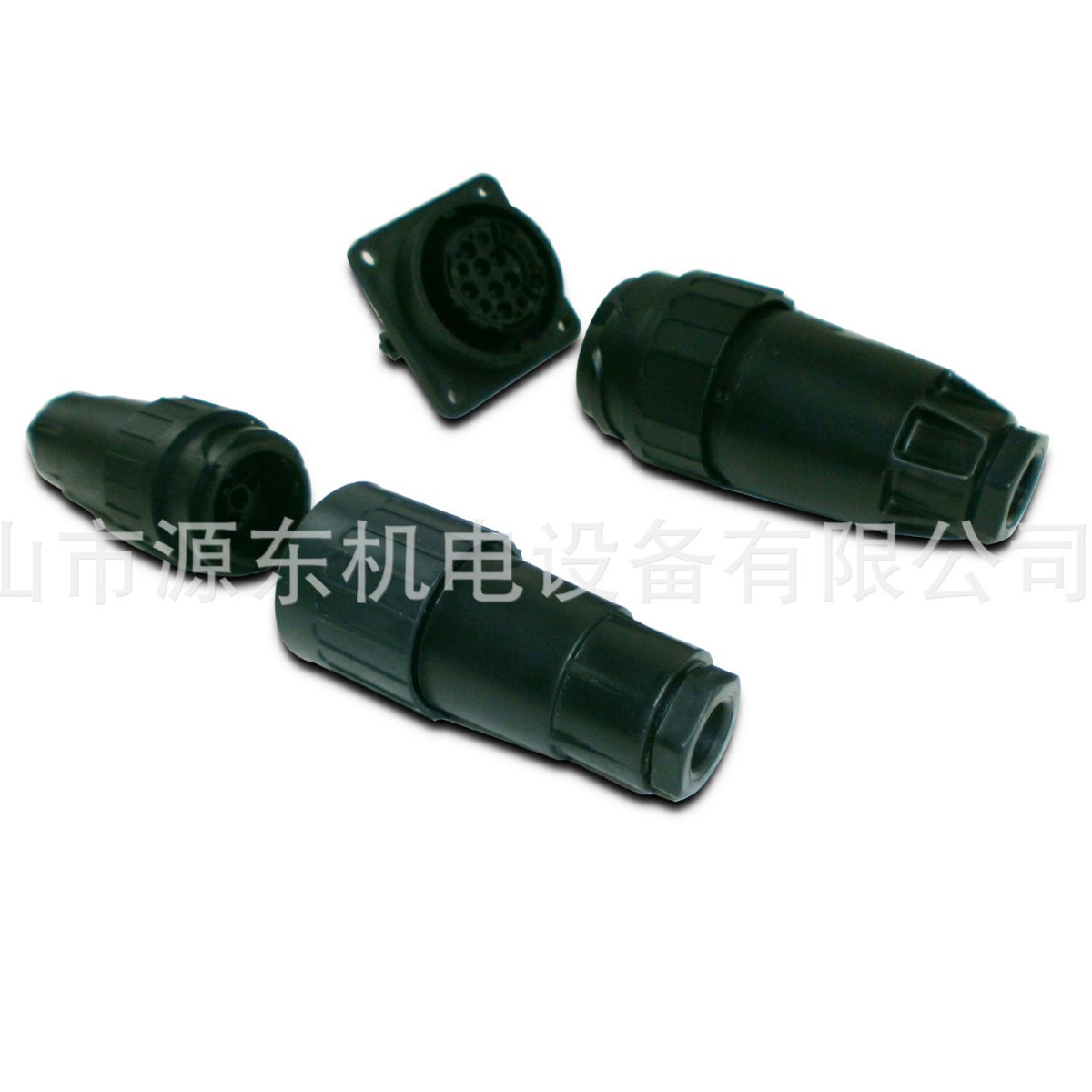 信号连接器航空插头螺牙对接组装式防水插头电源接头