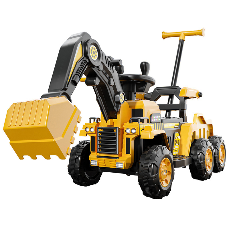 Excavadora para niños, coche de juguete, juguete para personas, niña, niño, excavadora eléctrica de control remoto, vehículo de ingeniería, máquina de gancho image 5