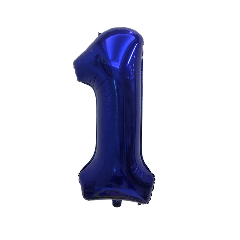 Versión americana verde digital flotante vacío globo de película de aluminio 32 pulgadas oro medio globo digital 34 pulgadas globo decoración al por mayor