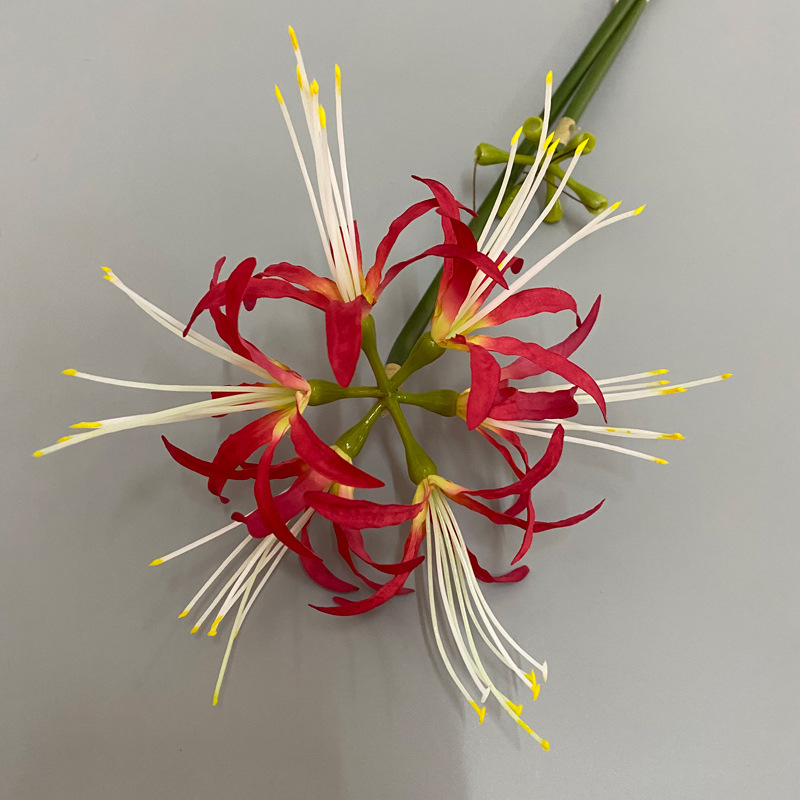 Bianhua alta flor artificial arreglo floral interior decoración del hogar viento y la lluvia azul estilo antiguo magia apoyos de la fotografía