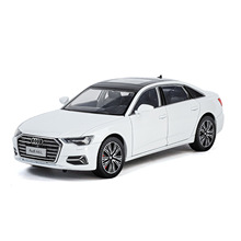 盒装浩驰1:24奥迪A6L正版授权仿真合金跑车模型声光回力玩具批发
