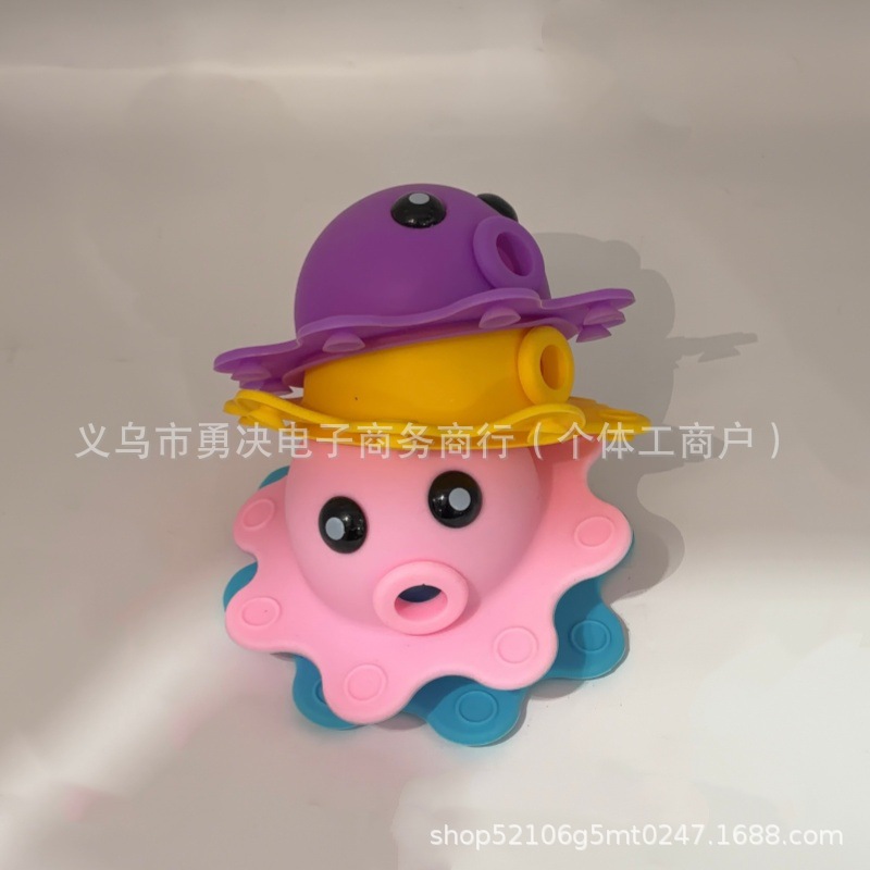 Cross-Border Bathtub Overflow Drain Cover Silicone Octopus Suction Cup