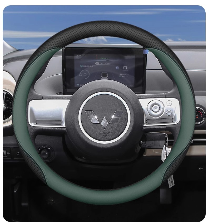 2025 Hongguang Steering Wheel Cover Wuling Mini Four-door Macaron Three-generation Four-season Handicap Cover