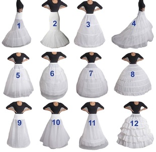 Factory direct supply wedding dress skirt support big support big fishtail hard net tuft skirt single steel 3 circles 6 steel ruffled wedding accessories
