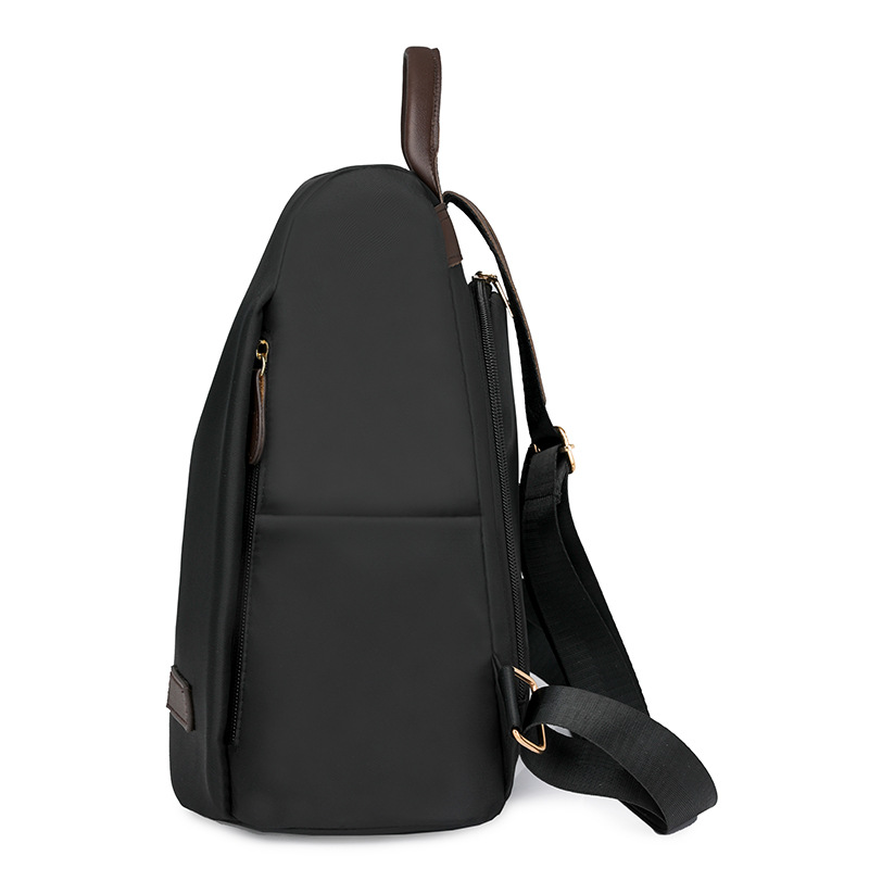 2024 verano nuevo estilo color sólido para mujer mochila de nailon simple ocio multifuncional antirrobo duradera mochila de viaje