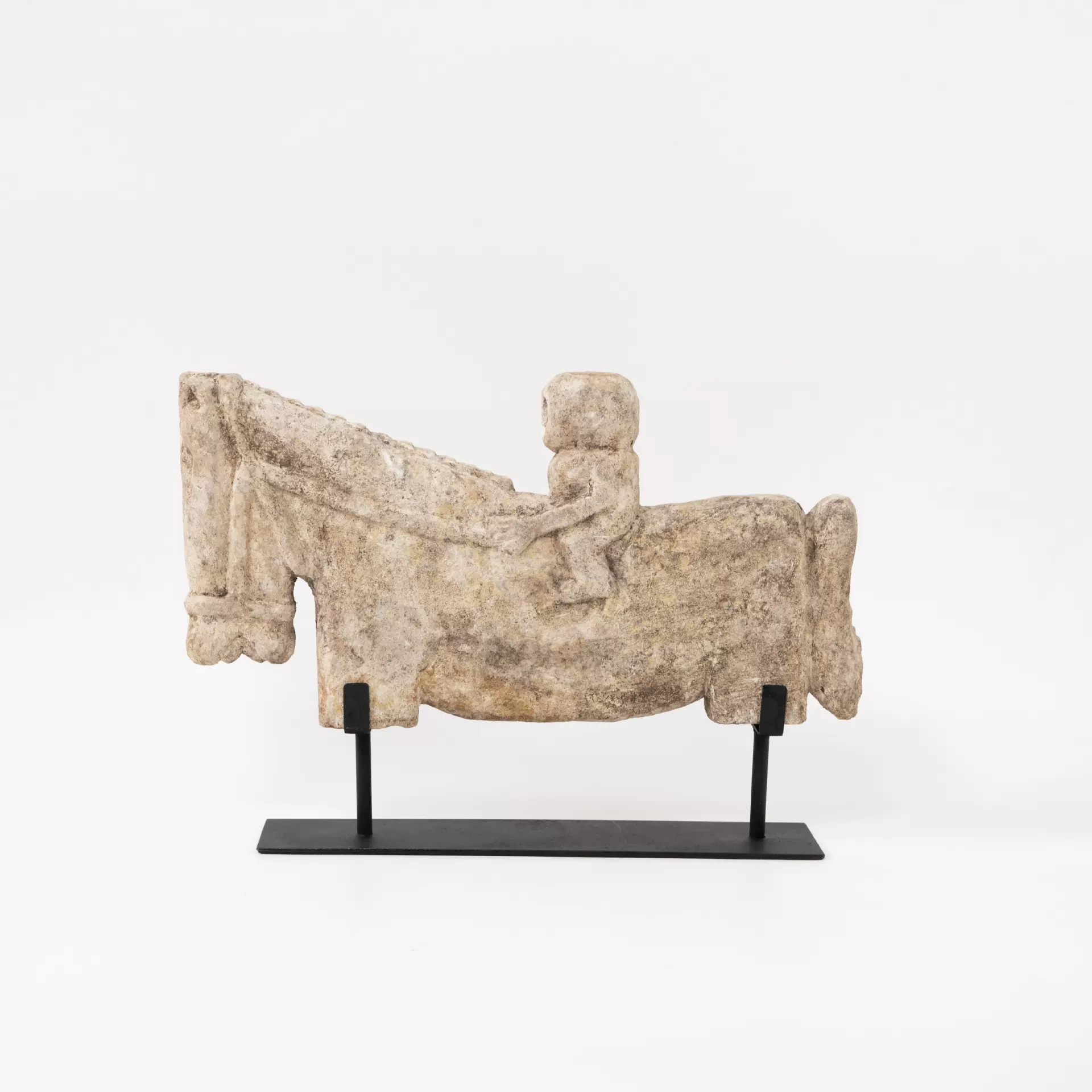 侘寂风复古创意马抽象艺术雕塑摆件家居样板间民宿客厅桌面装饰品