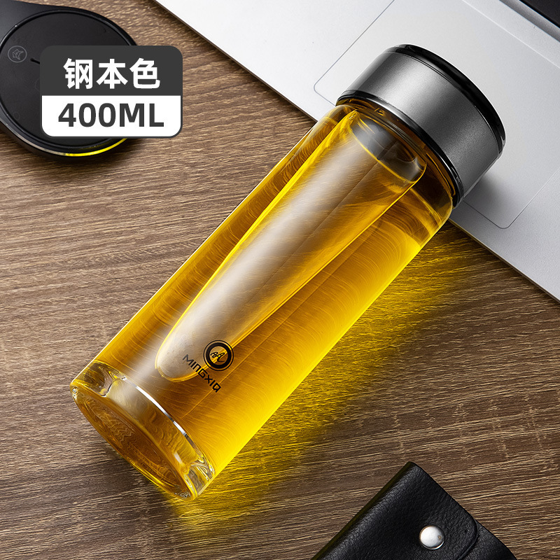 明霞単層グラス男性携帯車載カップ家庭用透明カップ|undefined
