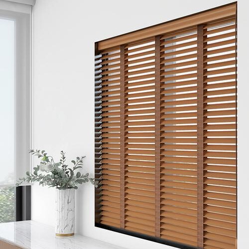 Basswood and Paulownia Wood Blinds for Bedroom, Living Room, Balcony, Solid Wood Blinds
