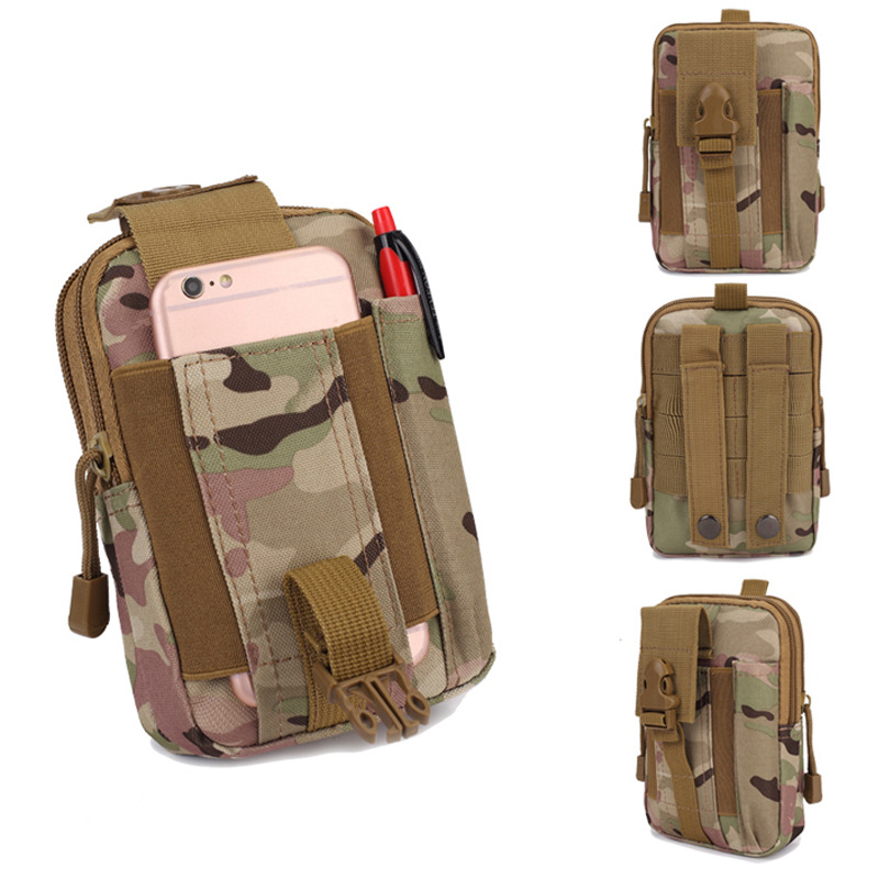 summer molle Mountaineering oxford Waist pack wholesale Men's camouflage outdoors motion mobile phone tactics Waist pack