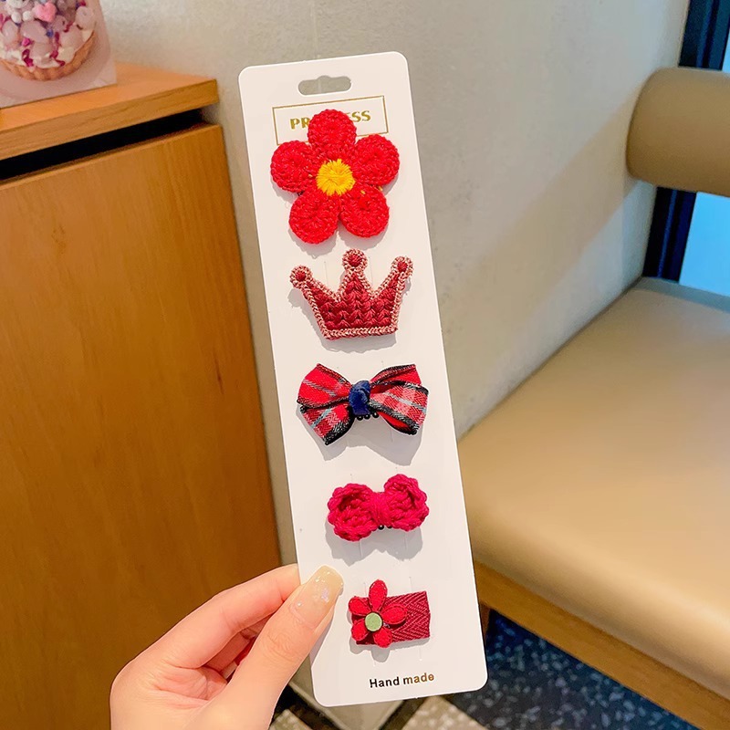 婴儿汗毛夹女宝宝发夹不伤发胎毛夹夹子头饰儿童婴幼儿发量少发卡|undefined
