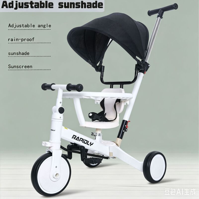Children's Five-In-One Multifunctional Tricycle, Balance Bike, Pushable and Rideable Bicycle, Baby Walker, Bicycle