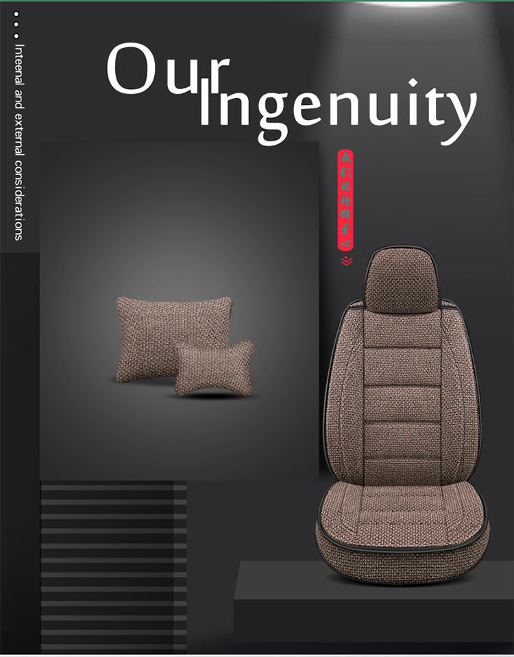 L5U [Four Seasons General Motors] Car Cushion Full Encircled Seat Cover Hemp Breathable Fabric Five Linen Special Seat