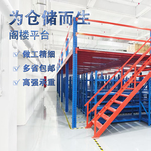 Processing and Customizing Heavy-Duty Loft Platform Shelves Thickeneded Two-Story Platform Loft Storage Shelves Platform Loft Shelves