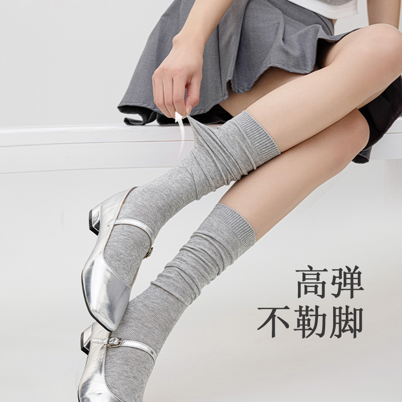 Calcetines de pantorrilla de primavera y verano delgados ballet de verano de mujer calcetines de piernas y rodillas transpirables calcetines de mujer