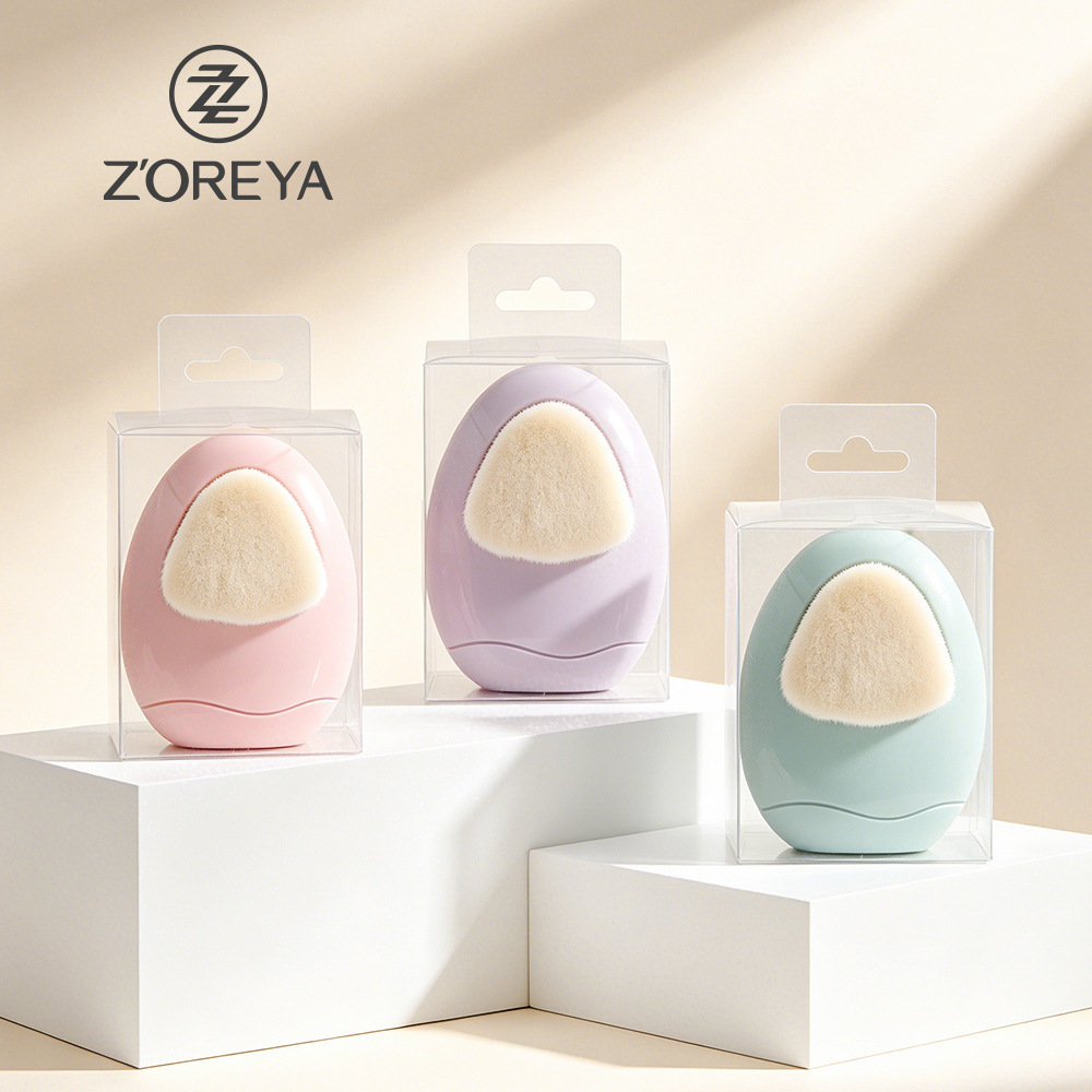 Cepillo de silicona de doble cara con cerdas suaves para lavar la cara, removedor de maquillaje portátil, cepillo limpiador de poros faciales, cepillo de limpieza con cerdas suaves al por mayor