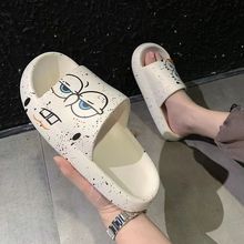 海绵宝宝拖鞋男款夏季外出外穿居家浴室内洗澡新款男踩屎感潮