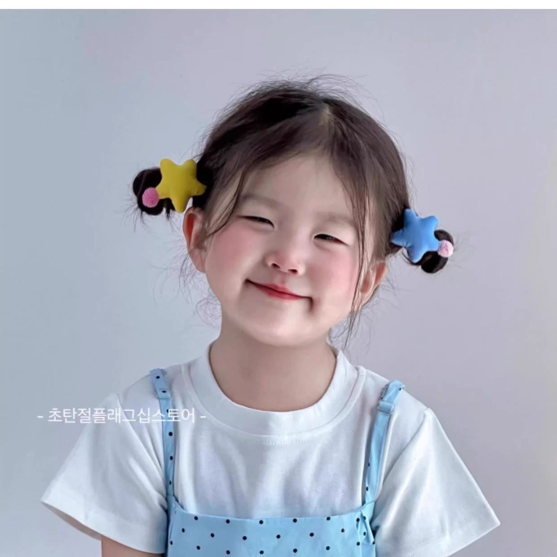 2025 Cute Super Cute Baby Star Hair Band Rubber Band Children's Hair Rope Little Girls Do Not Hurt Hair Girls Headband Headwear