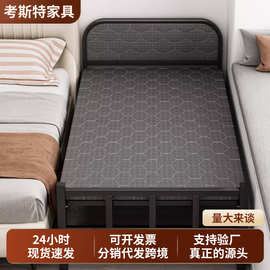 折叠床家用单人床出租屋成人简易陪护床加固便携宿舍午休午睡床