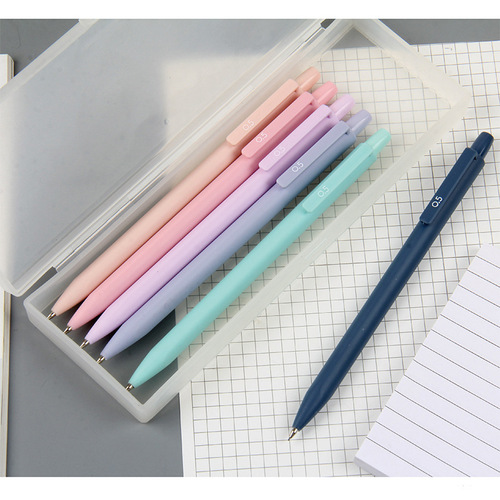 Tianzhuo 01688 Morandi color mechanical pencil for students with 0.5/0.7 simple triangular rod posture correction automatic pencil