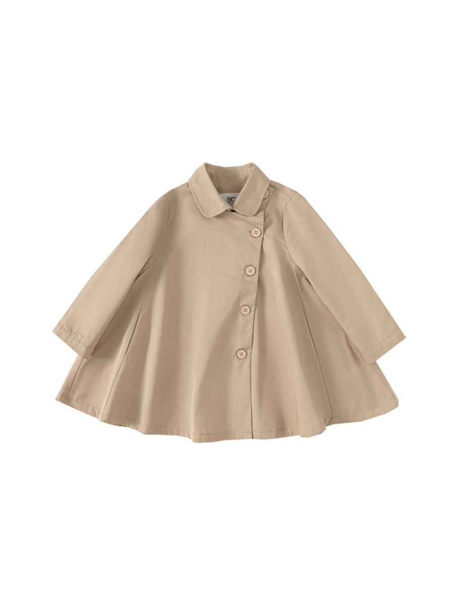 Ropa infantil Youbao, abrigo de primavera para niñas 2025, gabardina, capa, ropa de bebé, cárdigan de longitud media para niños