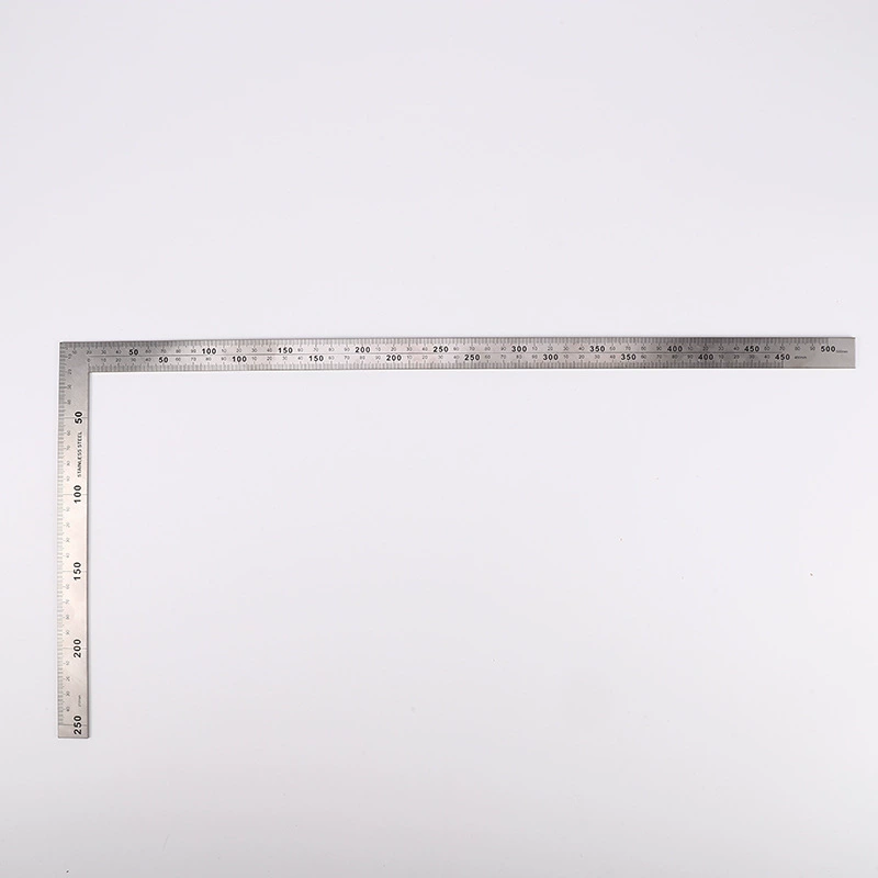 Factory Direct квадратная линейка из нержавеющей стали многофункциональная утолщенная линейка на 90 градусов L-образная линейка измерительная линейка