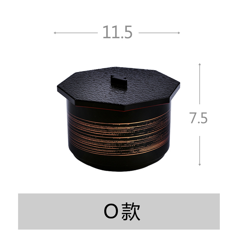 Cuenco de sopa de estilo japonés y coreano Cuenco de sopa de estilo japonés con tapa Cuenco de arroz de sopa de estilo japonés Cuenco de inmersión Cuenco comercial Cuenco de sopa de sabor creativo