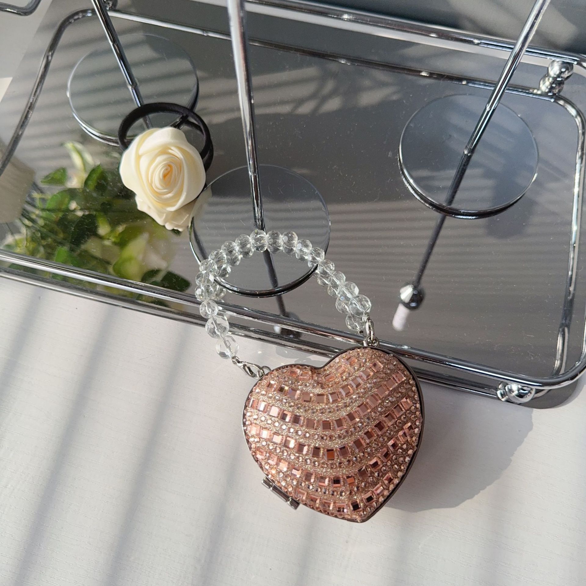 2025 High-end Fashion diamond-encrusted Full Diamond Evening Bag, Small, exquisite and shiny dress bag, Light luxury Dance Party Bag undefined